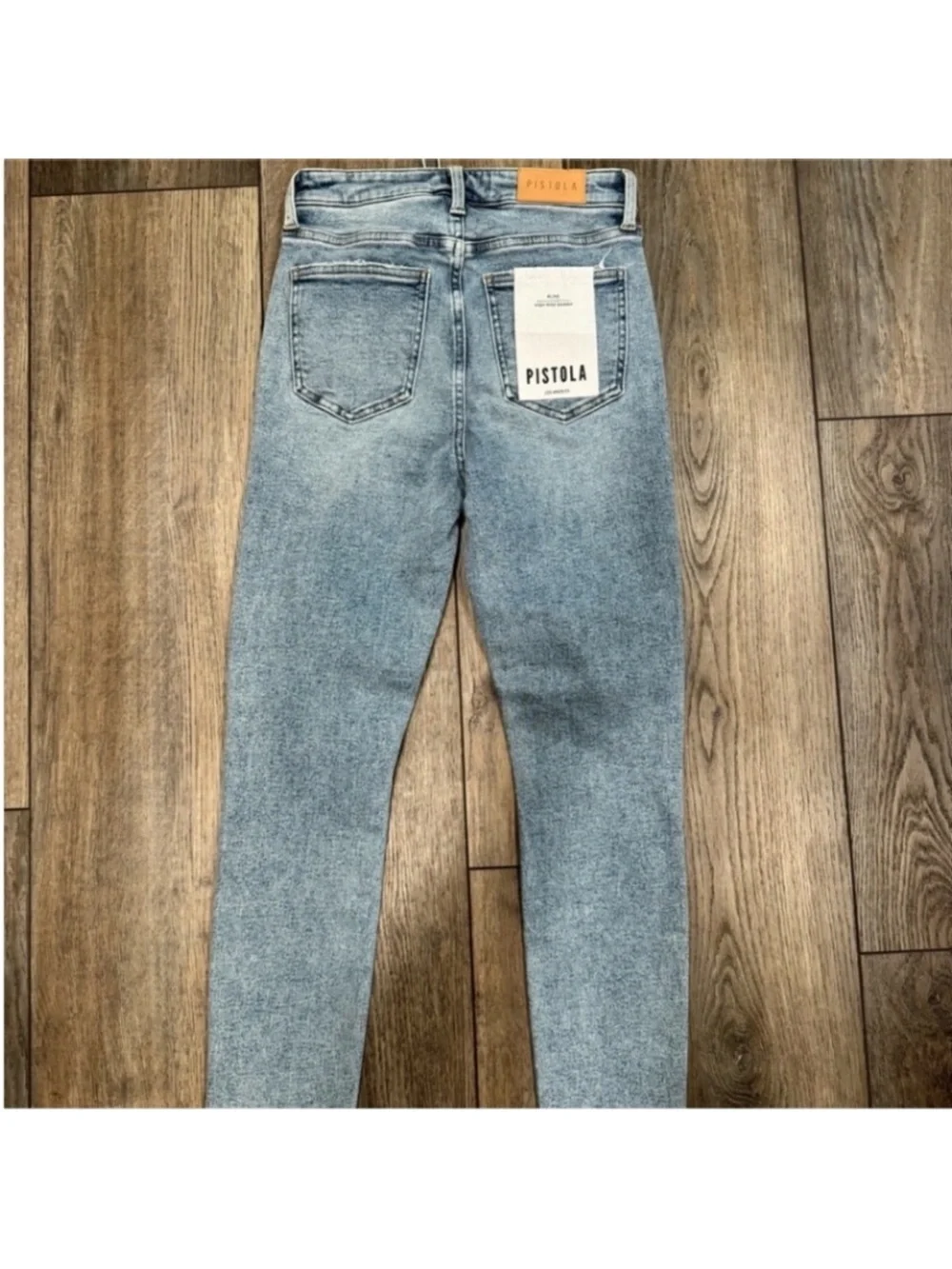 NWT pistola Women’s Aline “ Pursue” Light Blue High-Rise Skinny Jeans size 26